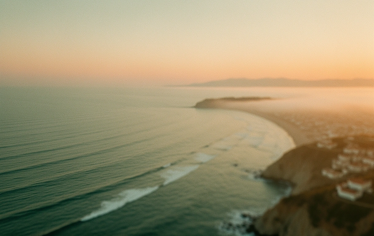 Costa de San Sebastián al amanecer