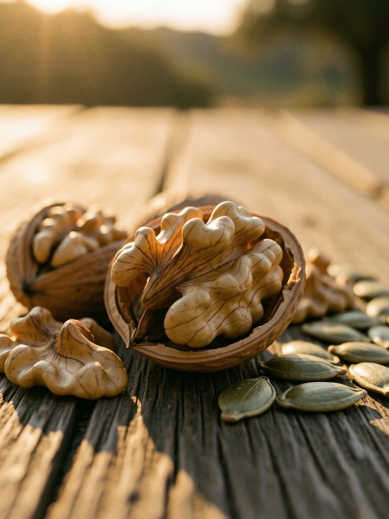 Nueces y semillas ricas en grasas saludables